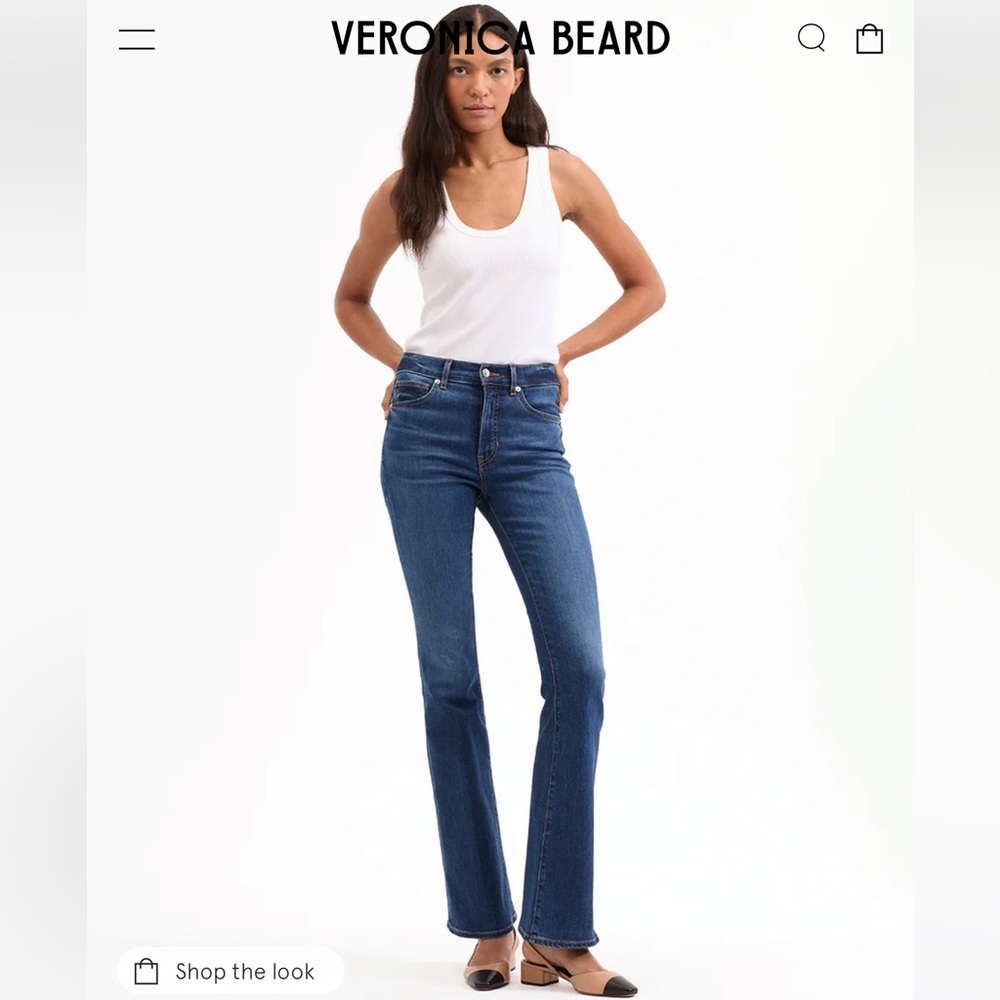 Veronica Beard - Beverly High Rise Skinny Flare Jean, size 23, BNWT - Picture 10 of 12